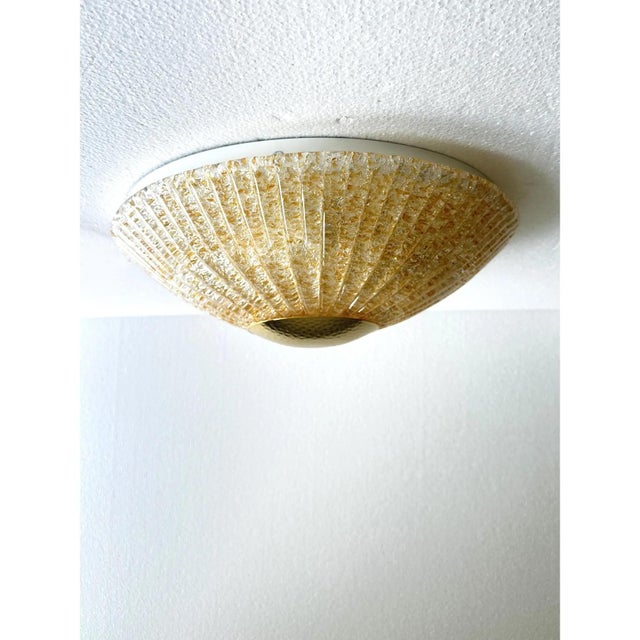 Venetian lively “gold” graniglia murano glass flush mount traditional venetian slab working of murano glass with italian...