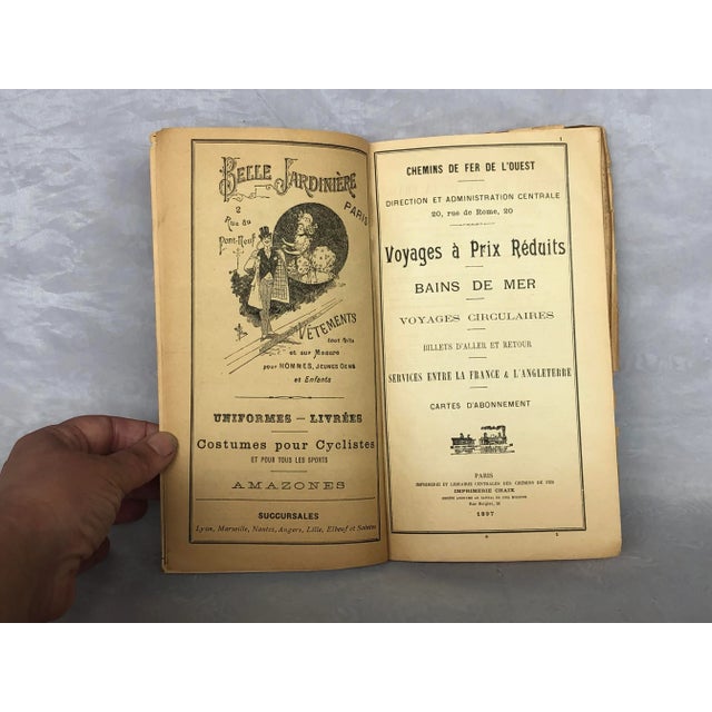 Vintage French Travel Ephemera Beach House Decor For Sale - Image 10 of 15