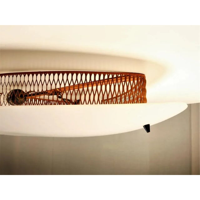 Orange Vintage Ceiling Light, 1950s For Sale - Image 8 of 13