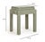 2020s Kora Green Cotton Jute Stool For Sale - Image 5 of 5