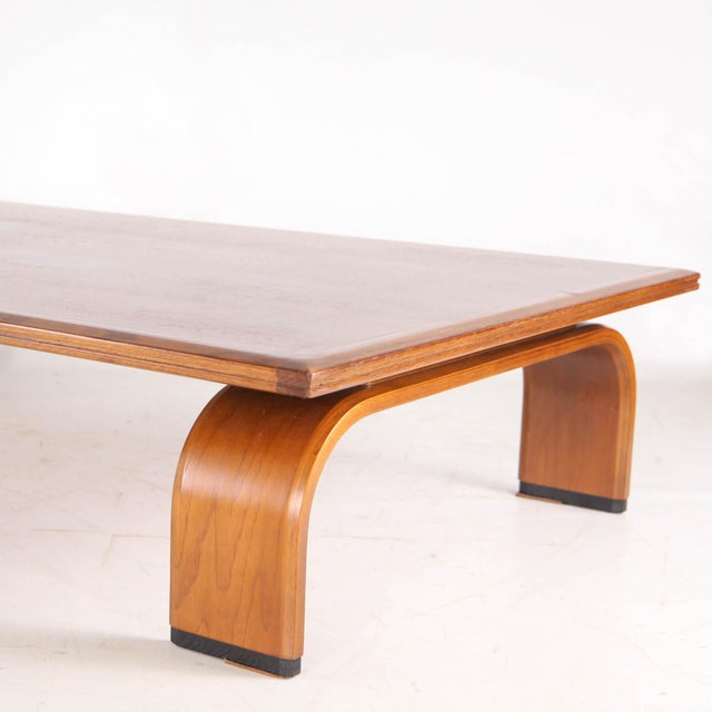 Large Japanese Coffee Table in Oak, 1970s For Sale - Image 9 of 17