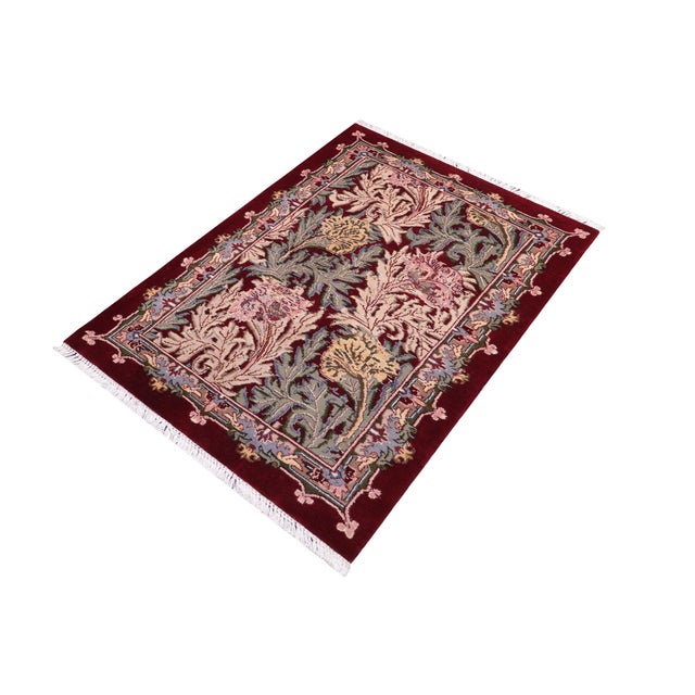 Designed with mesmerizing intricacy and gorgeous color palette, this hand-knotted masterpiece demonstrates the beauty and...