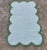 Textile Handmade Cotton Scalloped Rug Reversible Sky Blue and Forest Green Dhurrie-10'x14' For Sale - Image 7 of 10