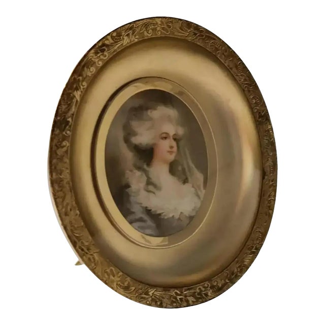 19th Century Kronheim & Oldenbusch French Miniature Shadow Box Portrait For Sale