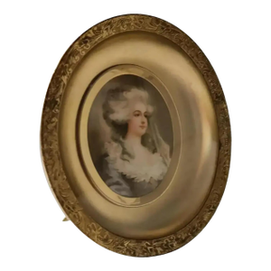 19th Century Kronheim & Oldenbusch French Miniature Shadow Box Portrait