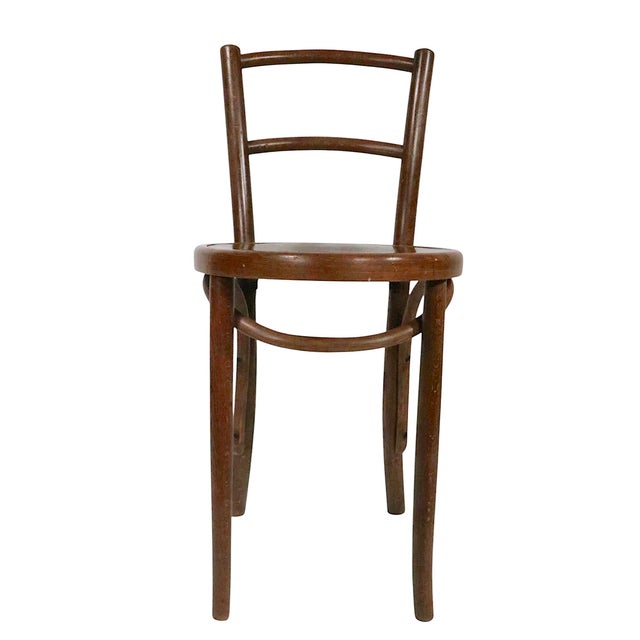 Art Nouveau Vienna Secessionist Bentwood Cafe Bistro Dining Chair Attributed To Fischel Circa 1900/20s For Sale - Image 3 of 11
