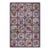 1930s Small Multicolor Geometric Roses Folk Art Antique American Hooked Wool Rug For Sale