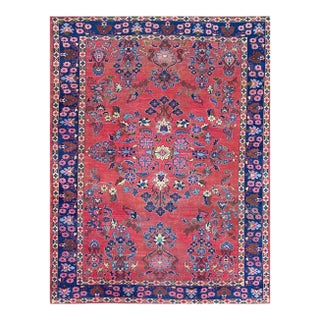 1920s Old Lilihan Design Persian Area Rug - 9'0" X 12'0" For Sale