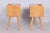 Glass Mid-Century Modern Bedside Tables in Oak and Glass, 1950s, Set of 2 For Sale - Image 7 of 11
