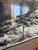 1970s Dennis Frings Mixed-Media Winter Landscape Lithograph- Original Loma Studio Label For Sale - Image 4 of 8