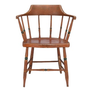 American Painted Windsor Captain's Chair (1820) For Sale