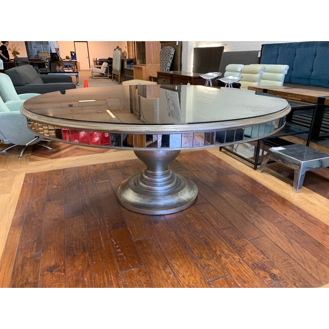 JohnRichard Collection Lisandra AntiquedMirrored Round Dining Table