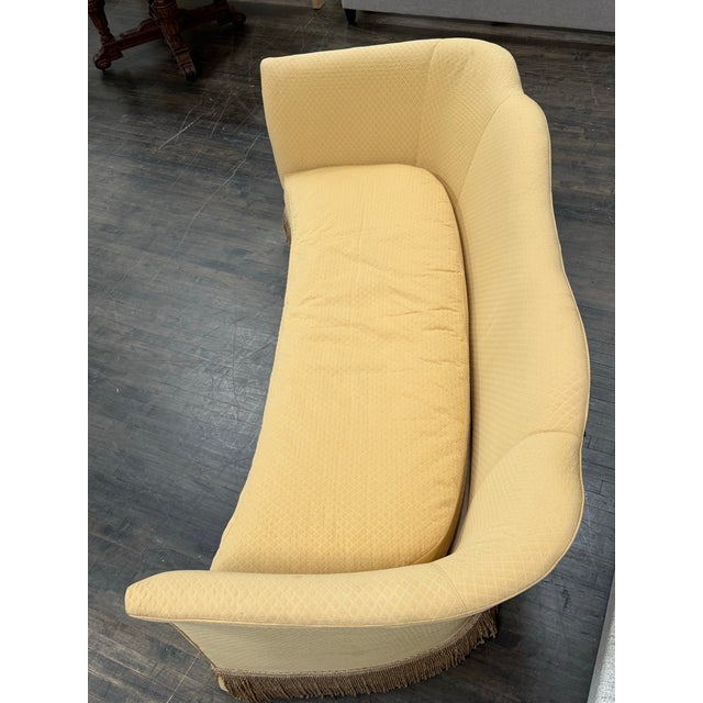 Highland House Highland House Custom Curved Serpentine Sofa For Sale - Image 4 of 12