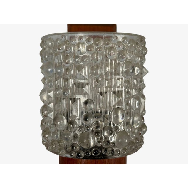 Wood Danish Modern, Teak, Brass, Glass, Wall Lights, Denmark, 1960s For Sale - Image 7 of 8