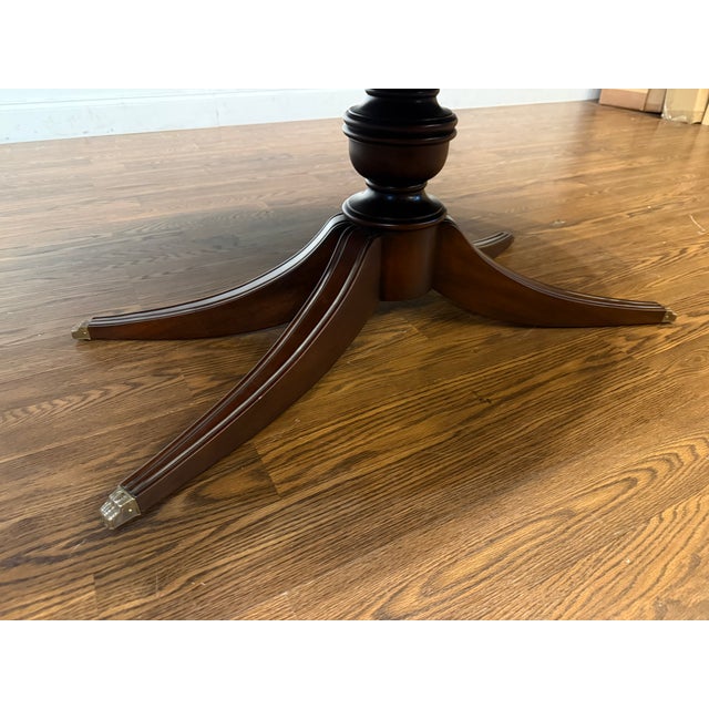 Traditional Oval Mahogany Cocktail Table by Leighton Hall - Made to Order For Sale In Atlanta - Image 6 of 12