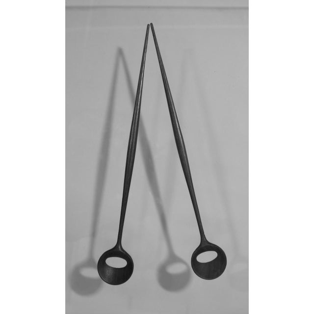Salad Cutlery in Teak by Magne Monson, Denmark, 1960s, Set of 2 For Sale - Image 3 of 8