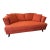 Mid-Century Modern Orange Sofa For Sale