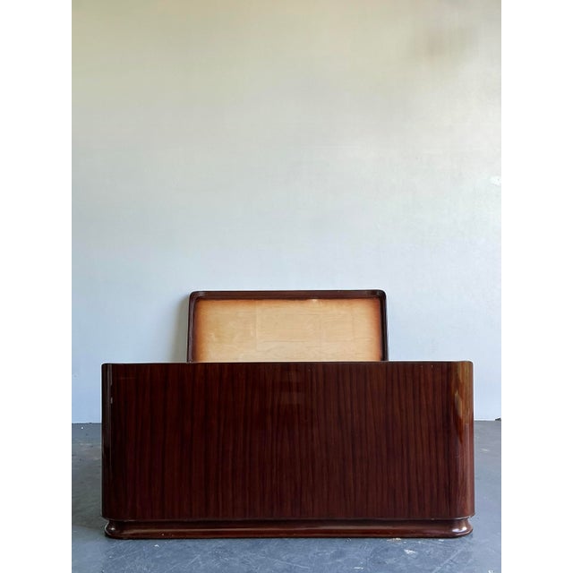 Contemporary Vintage Ralph Lauren “Metropolis” Queen Sleigh Unfinished Bed For Sale - Image 3 of 12