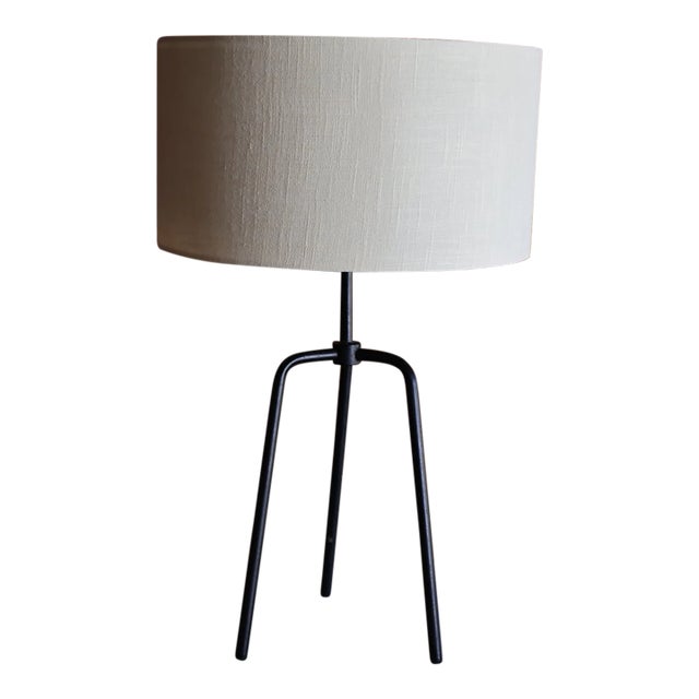 Mid Century California Moden Tripod Table Lamp, 1950s For Sale