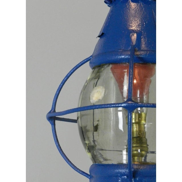 Antique Globe Ship's Lantern For Sale - Image 4 of 11