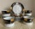 Beautiful set of cappuccino or coffee cups with saucers made by the Italian company Veroni. Service for six, includes...