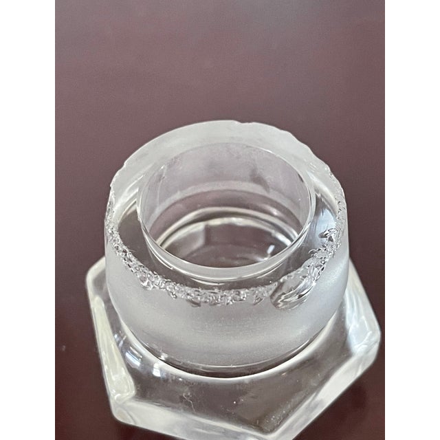 Boho Chic Gorgeous Antique Bohemian Cut Glass Bottle For Sale - Image 3 of 6