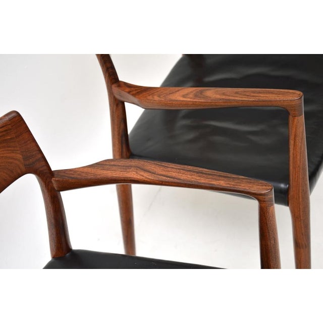 Vintage Danish Model 57 Chairs from Niels Moller, 1960s, Set of 2 For Sale - Image 10 of 12