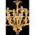 2020s Modern Amber Linear Murano Glass Gold Chandelier in Contemporary Style For Sale - Image 5 of 6