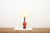 Model 3656 Table Lamp in Red Murano Glass and Parchment Shade from Paolo Venini, 1952 For Sale - Image 12 of 12