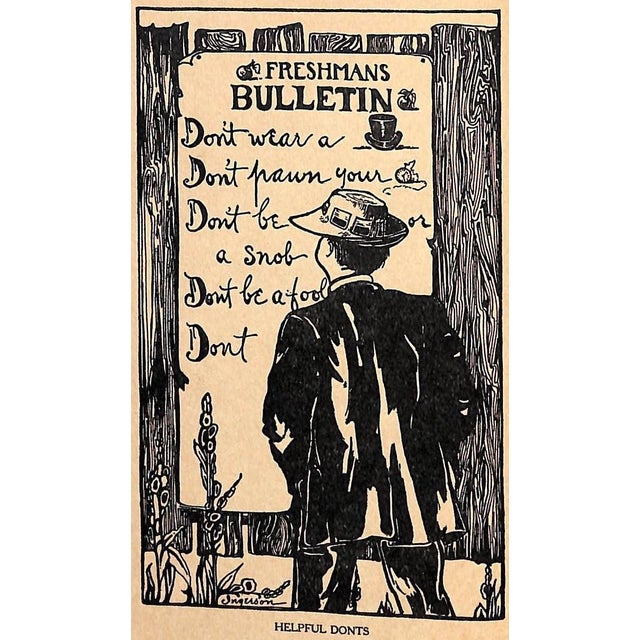 Traditional "The College Freshman's Don't Book" 1910 g.f.e. (a.b.) a Sympathizer For Sale - Image 3 of 8