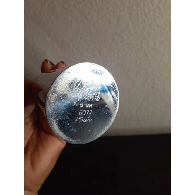 1970s Nambe Studio Deco Vase For Sale - Image 4 of 6