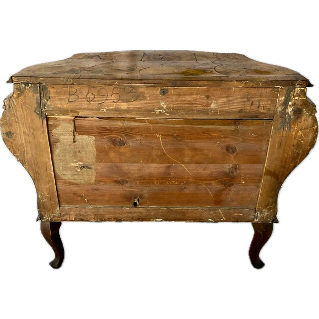 Venetian Louis XIV Bombay Burl Walnut Chest For Sale - Image 10 of 11