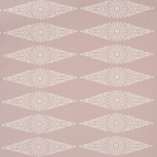 Schumacher Tasmin Embroidery Fabric In French Lilac For Sale