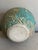 Vintage Large Blue Studio Pottery Vase With Sunflower Relief Pattern For Sale - Image 9 of 10