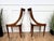 Italian Biedermeier Style Walnut Gondola Dining Chairs, 1950s, Set of 6 For Sale - Image 4 of 12