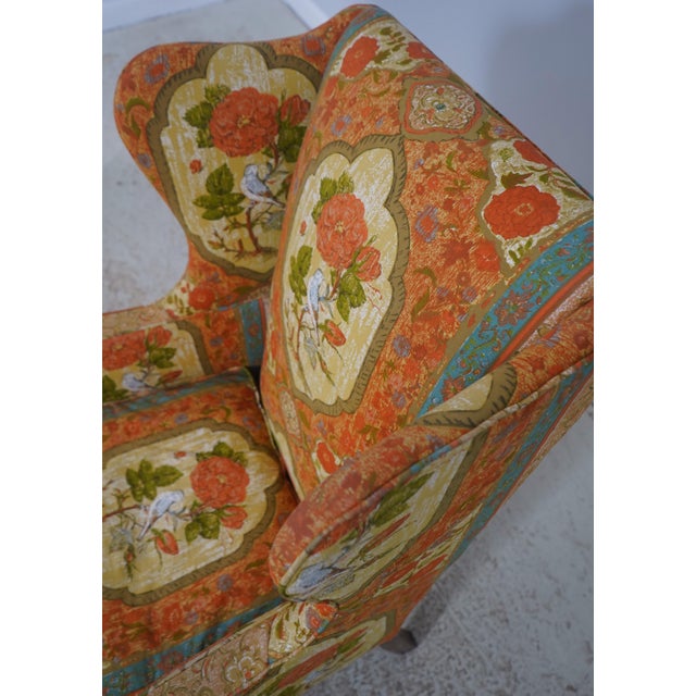 Hickory Chair Co Mahogany Wing Chair W. Down Seat For Sale - Image 14 of 18