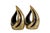 Pair of Ben Seibel for Jenfred-ware Brass "Flame" Bookends (c.1950). Ben Seibel (1918–1985) was an acclaimed mid-century...