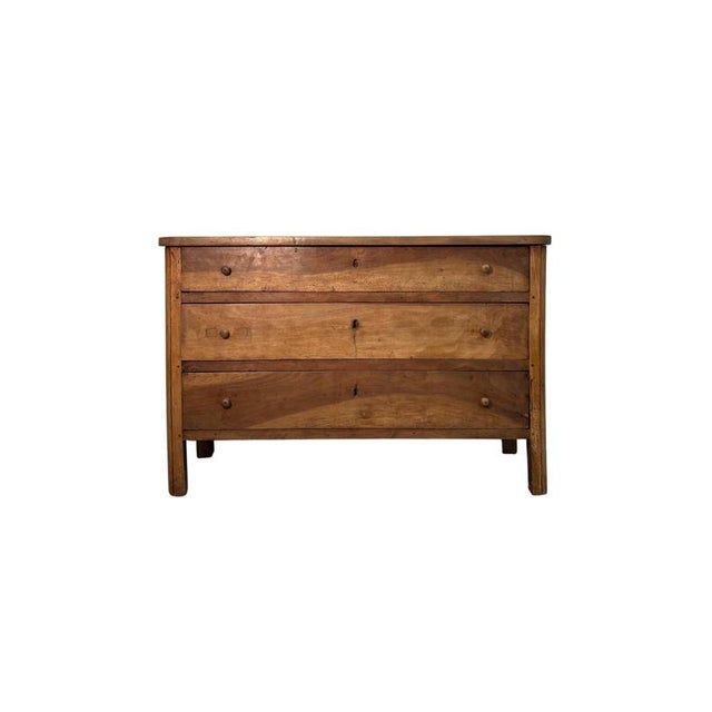 19th Century Light Walnut Chest of Drawers, 1800s For Sale - Image 5 of 5