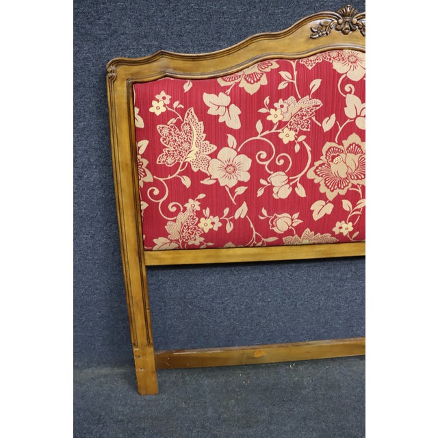 Wood French Country Cherry Queen Headboard For Sale - Image 7 of 9