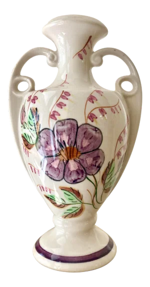 Circa 1930 Blue Ridge Southern Potteries “Stephanie” Amphora Shaped Vase