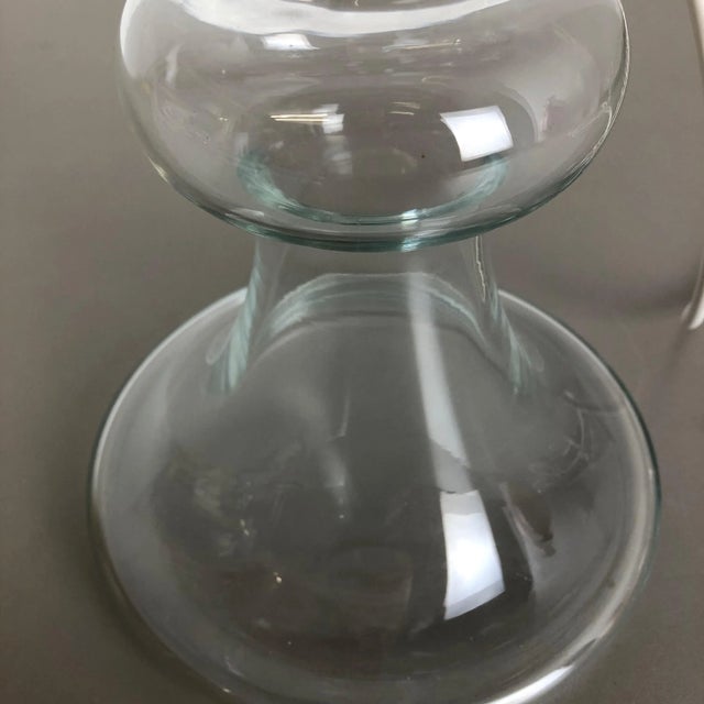 Danish Modern Drop Clear Glass Table Light Base from Holmegaard, 1960s For Sale - Image 14 of 16