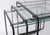 Metal Vintage 80s Postmodern Black Metal & Glass Nesting Tables - Set of 3 For Sale - Image 7 of 17