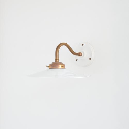 antique french coolie milk glass wall light – l an early french glass coolie light. The conical milk glass shade has been...