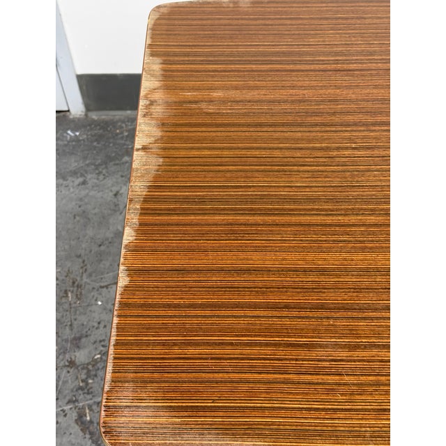 Italian Modernist Wood-Grain Dining Table, Circa 1930's For Sale In San Francisco - Image 6 of 12