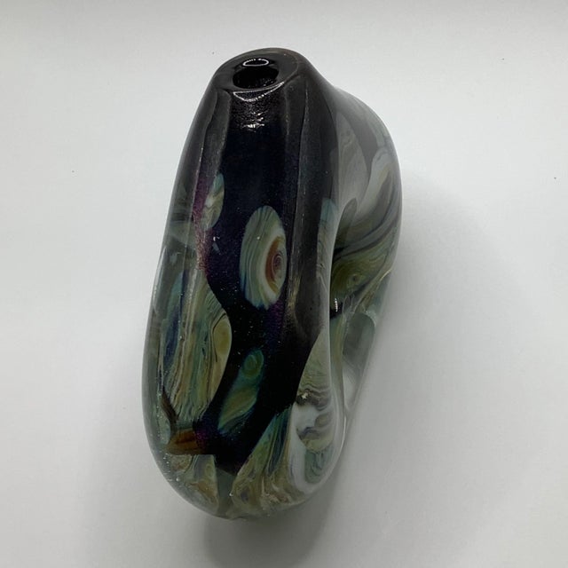 2001 Robert Eickholt Art Glass Perfume Bottle Paperweight Artist Signed and Dated For Sale - Image 10 of 13