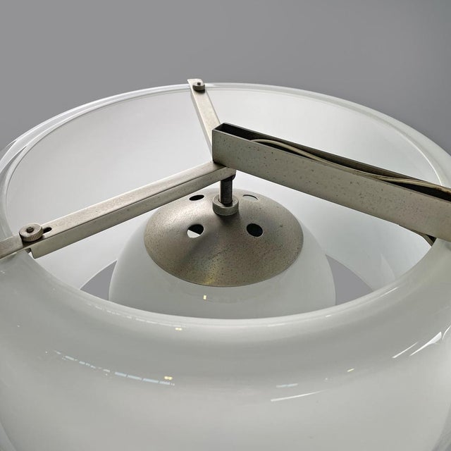 Italian Modern Triclinio Pendant in Glass and Brass attributed to Vico Magistretti for Artemide, 1970s For Sale - Image 17 of 18