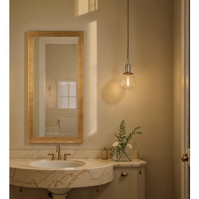 Natalie Wall Mirror, Antique Gold For Sale - Image 6 of 6