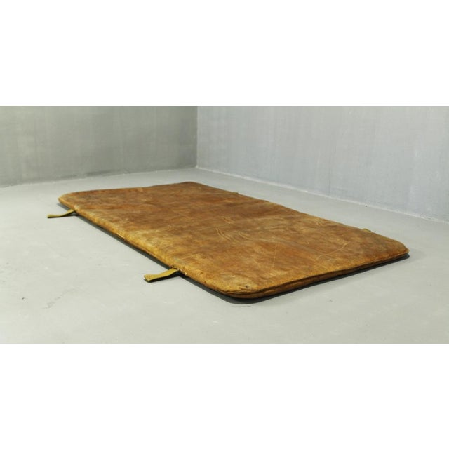 Brown Leather Gym Mat, 1930s For Sale - Image 8 of 11