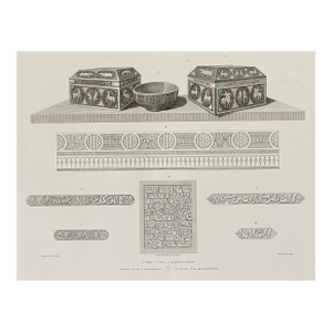 1811 Islamic Decorative Arts Engraving by Alexander LaBorde