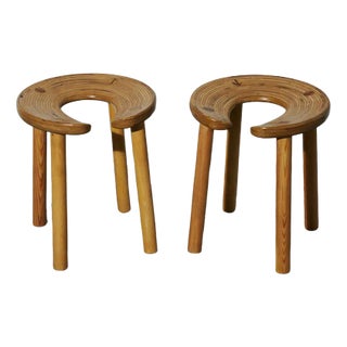 Set of Birch Stools by Antti Nurmesniemi For Sale